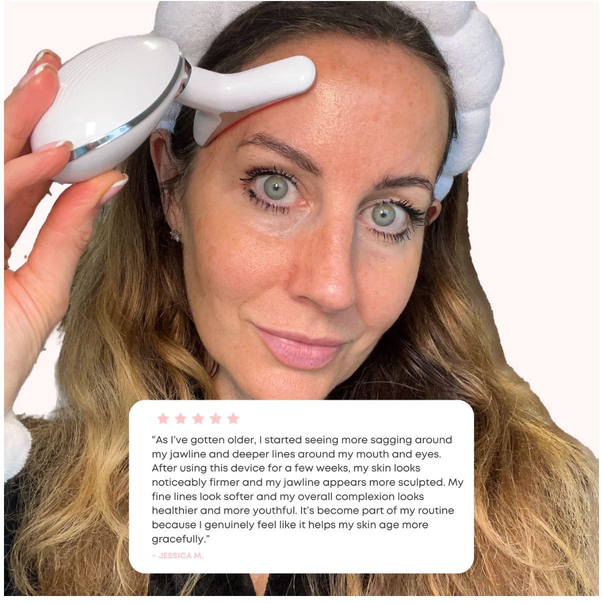 LED Face and neck lifting massager
